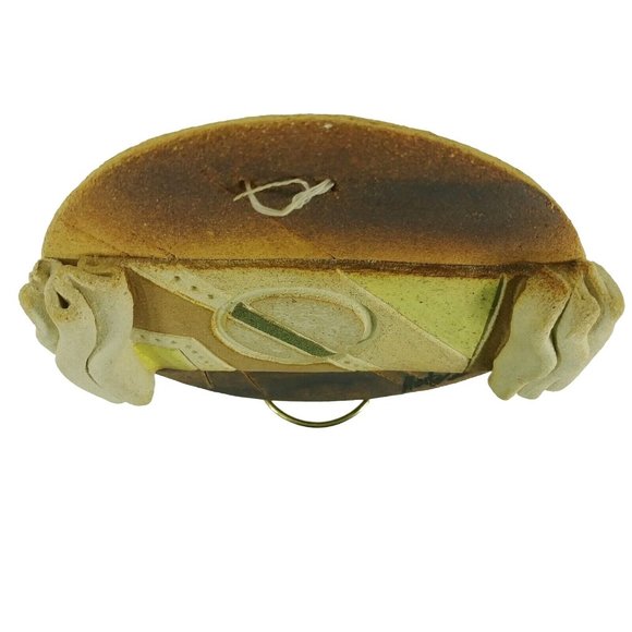 Sculpture Wall Hanging Pottery Art Piece Artist Signed Modern Contemporary Sculp - Picture 8 of 12